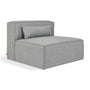 Mix Fabric Sofa (Armless) - Parliament Stone
