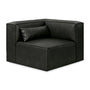 Mix Leatherette Sofa (Corner) - Licorice