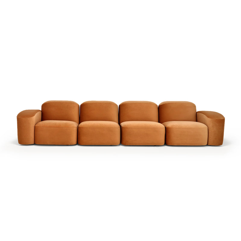 Muse 4 Seat Sofa (Malibu Caramel)