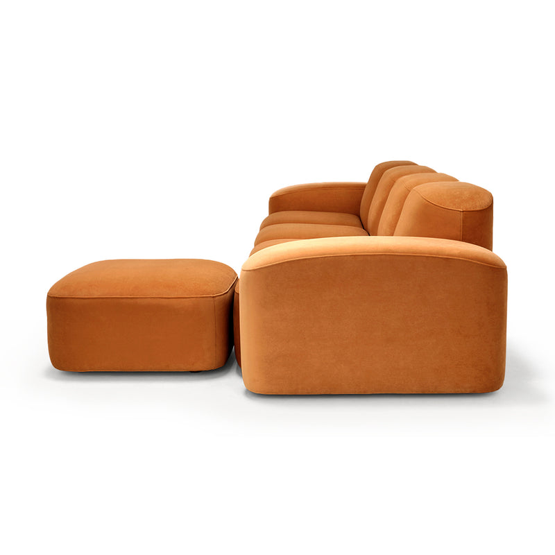 Muse 4 Seat Sofa (Malibu Caramel)