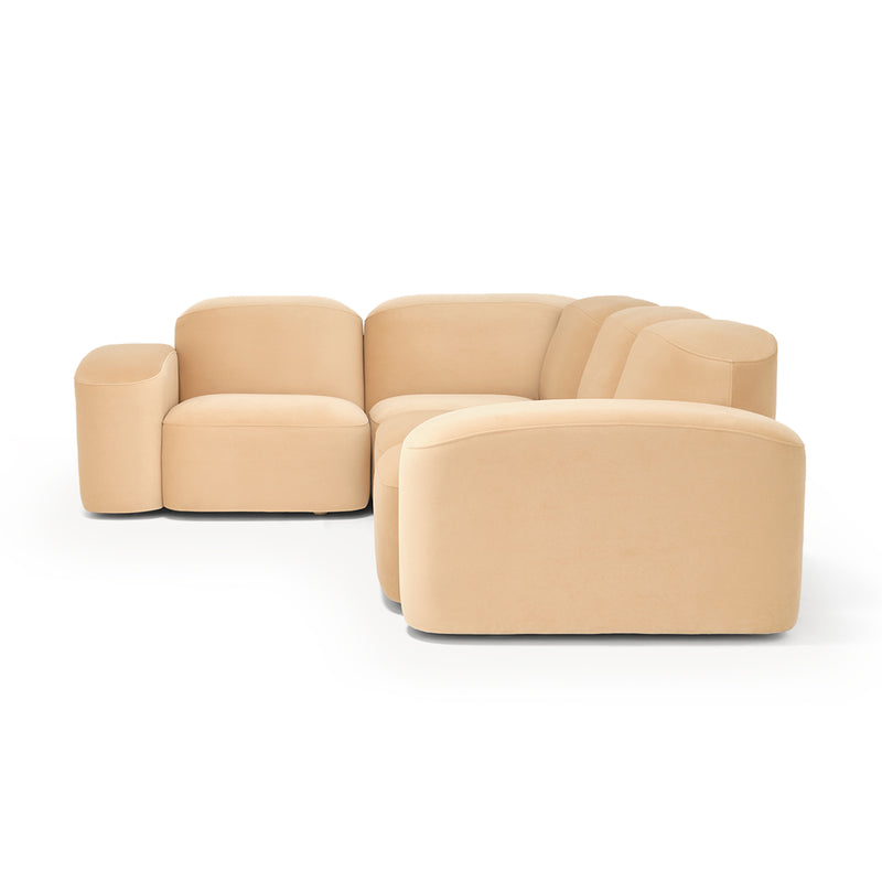 Muse 4 Piece Modular Sofa (Malibu Dune)