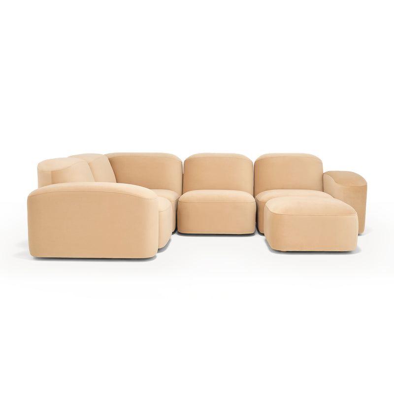 Muse 4 Piece Modular Sofa (Malibu Dune)