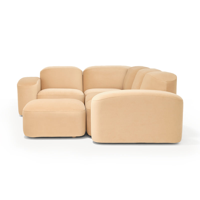 Muse 4 Piece Modular Sofa (Malibu Dune)