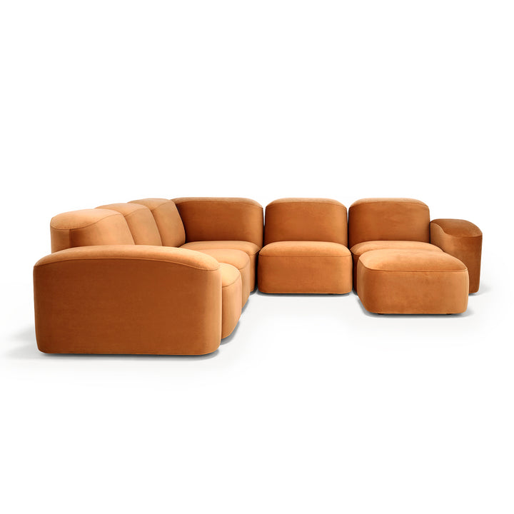 Muse 5 Piece Modular Sofa (Malibu Caramel)