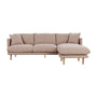 Zephyr 3.5 Seater Sofa & Flip Chaise (Byron) - Byron Biscuit