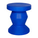 Pedestal Side Table (Vivid Blue)