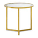 Luxe Round Glass Side Table