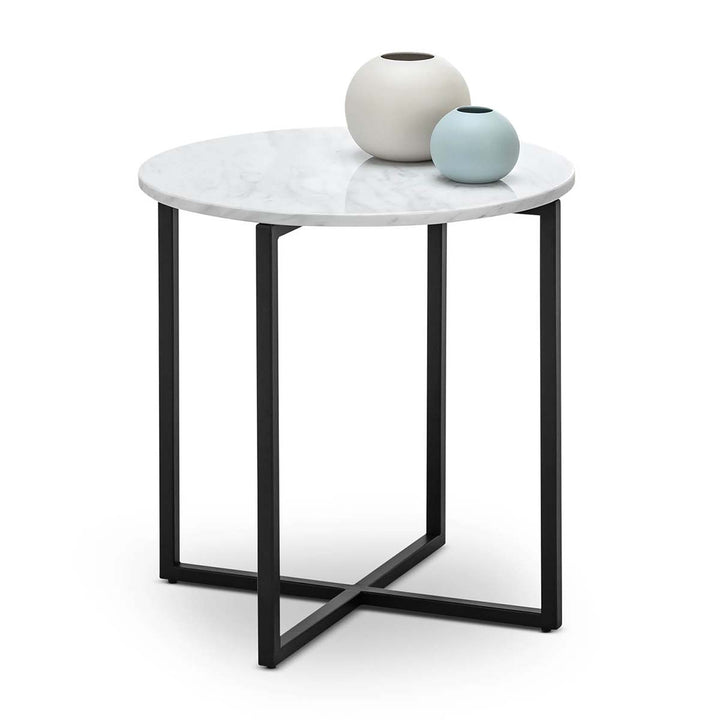 Luxe Round Marble Side Table