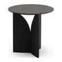 Fin Side Table - Black Teak