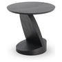 Oblic Side Table - Black Teak