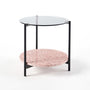Maddox Terrazzo Side Table - Pink