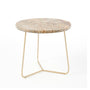 Polly Marble Side Table - Moka