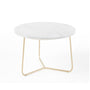 Polly Marble Side Table - White