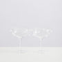 Champagne Coupes (Set of 2) - White / Clear