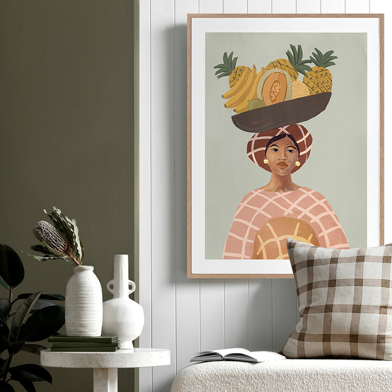 Alma De Verano Portrait Art Print