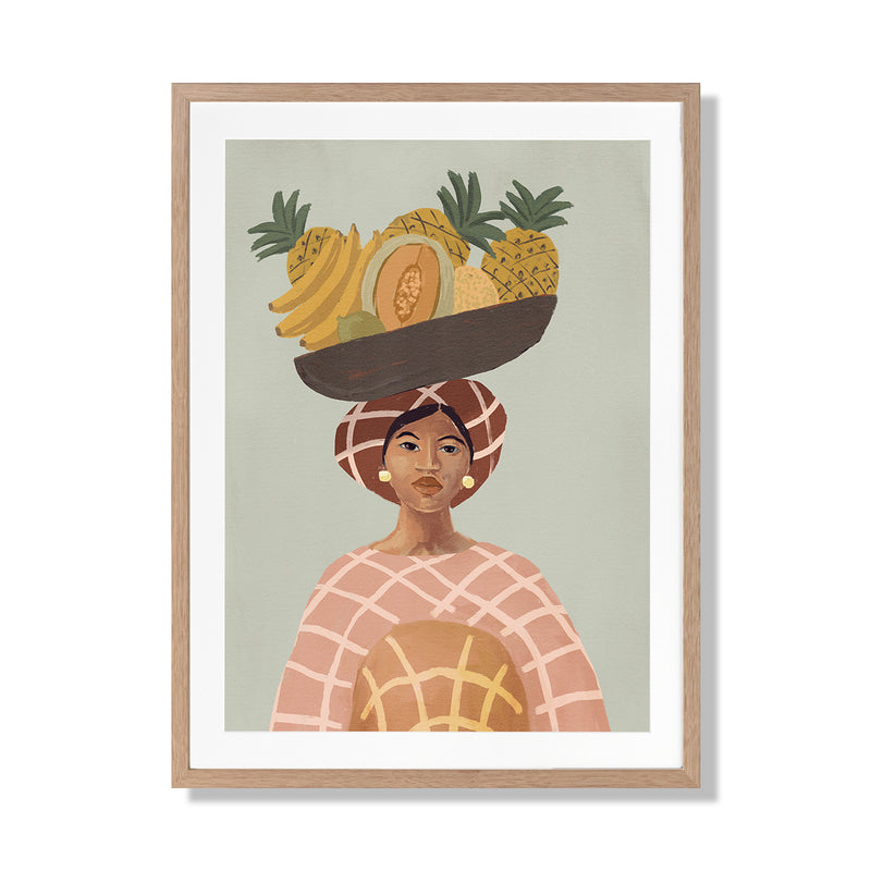 Alma De Verano Portrait Art Print