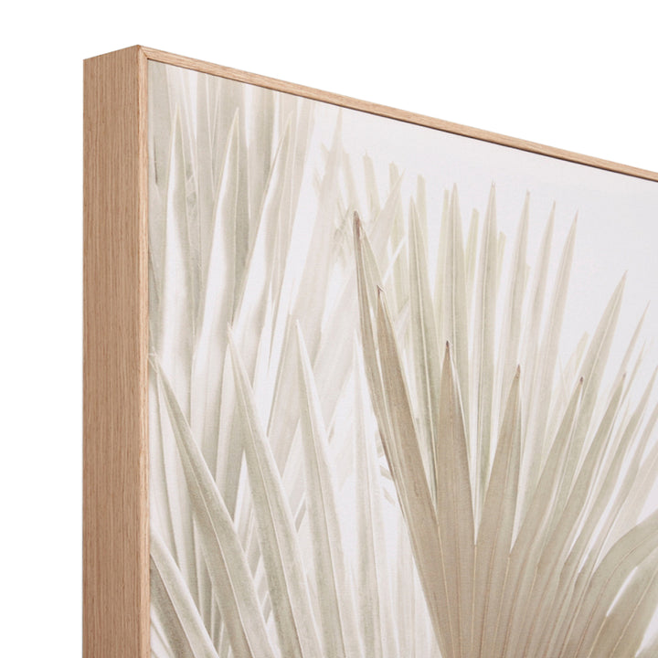 Natural Palm 2 Framed Canvas