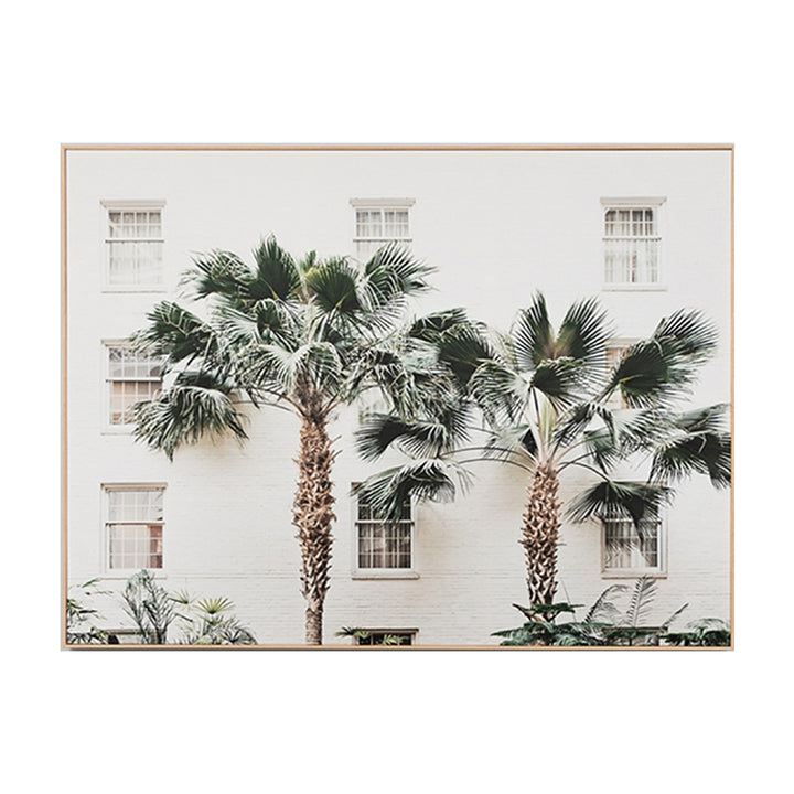 Palm Resort Framed Canvas