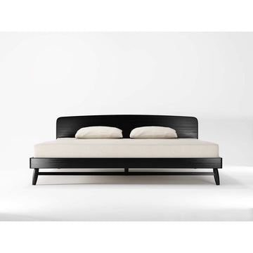 Twist Bed (Oak, Satin Black)