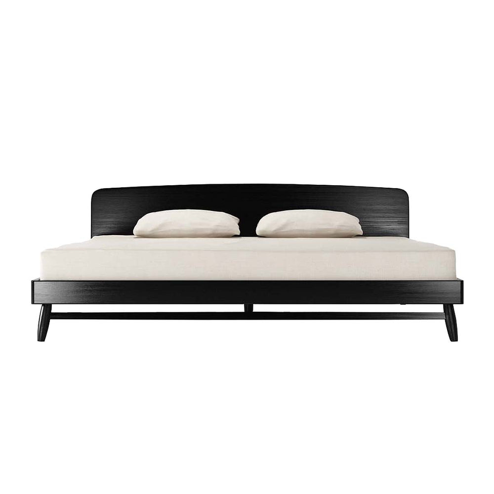 Twist Bed (Oak, Satin Black)