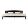 Twist Bed (Oak, Satin Black) - King