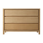 Solid Chest of 3 Drawers - Oak