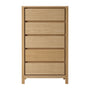 Solid Chest of 5 Drawers - Oak