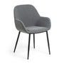 Konna Fabric Dining Chair - Dark Grey
