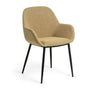 Konna Fabric Dining Chair - Mustard