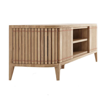 Koppar Media Cabinet with 2 Doors & Removable Shelf