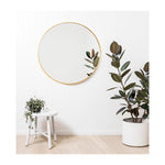 Bella Round Mirror (Brass)