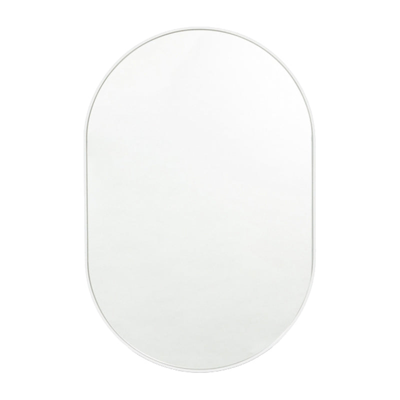 Bjorn Oval Mirror (Bright White)