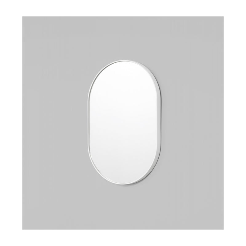 Bjorn Oval Mirror (Bright White)