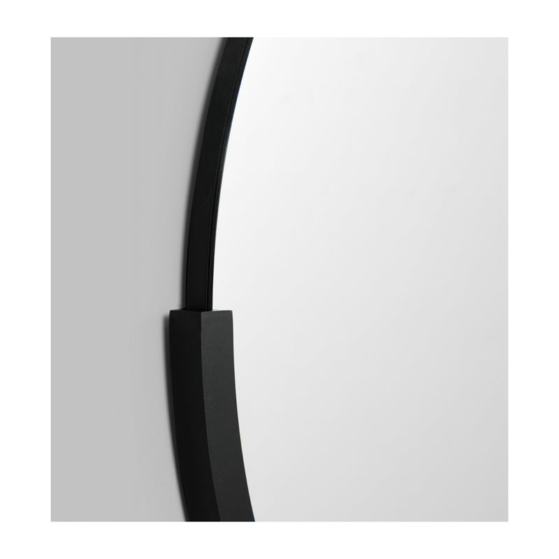 Dawn Round Mirror (Black)