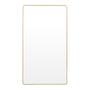 Flynn Curve Leaner Mirror - Brass