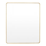 Flynn Curve Rectangle Mirror (Brass)