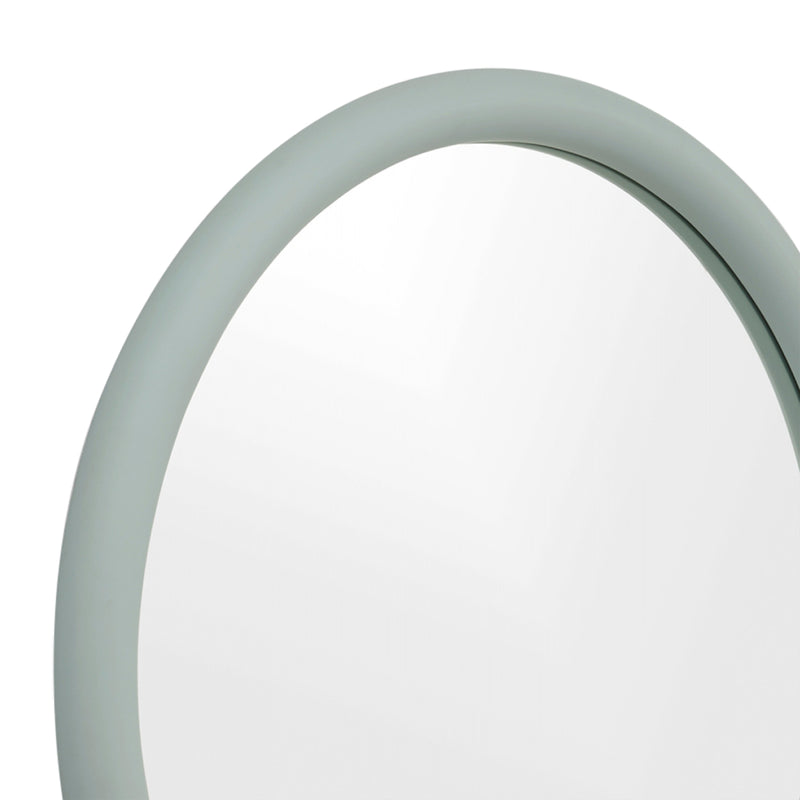 Gertrude Round Mirror (Dusty Blue)