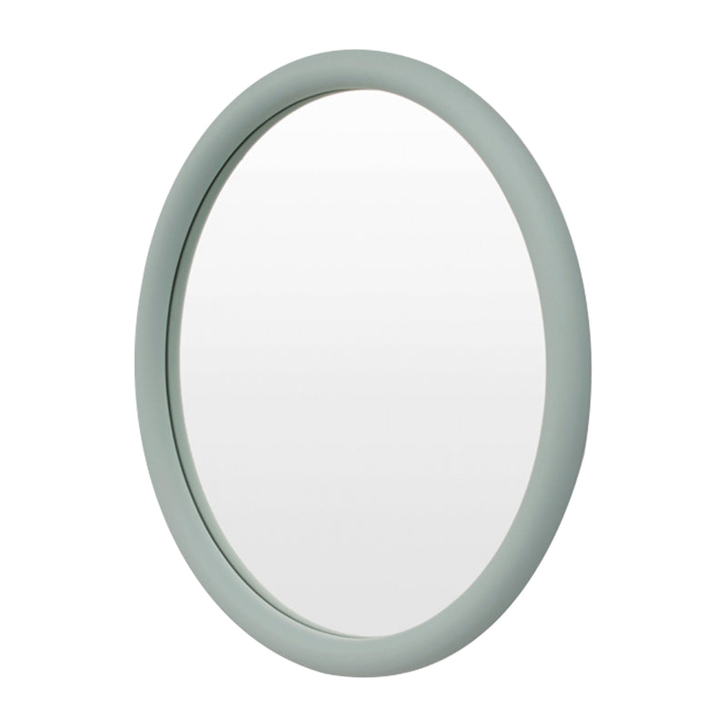 Gertrude Round Mirror (Dusty Blue)