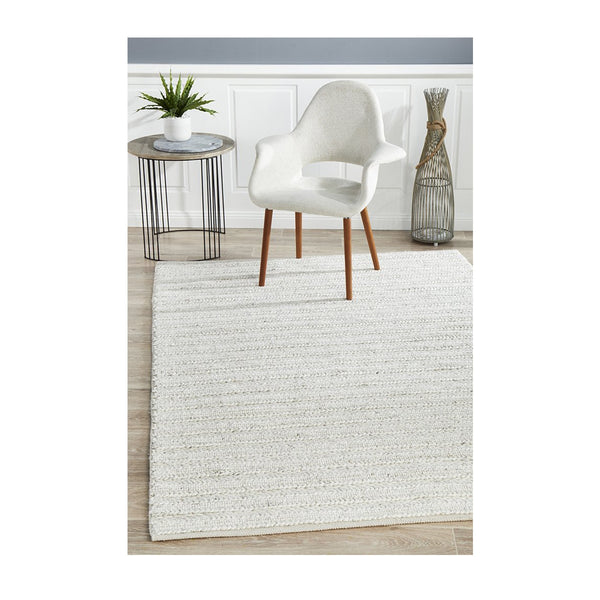 Hand Woven Beige Weave Wool Rug | Buy Harvest 801 Ivory Online – Life ...