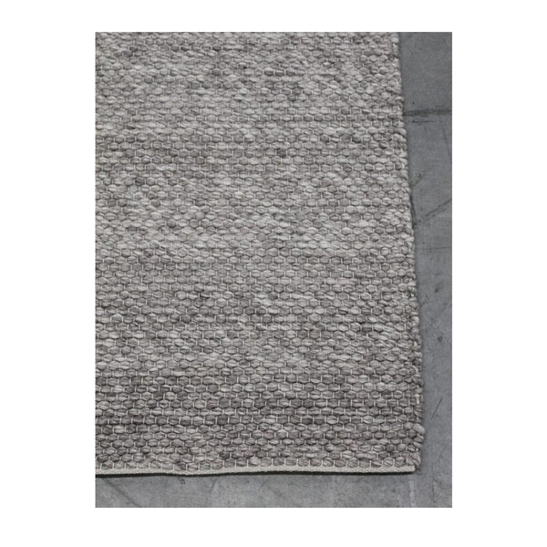 Stylish Grey Wool Flatweave Rug | Online Buy Hunter Silver Rug – Life ...